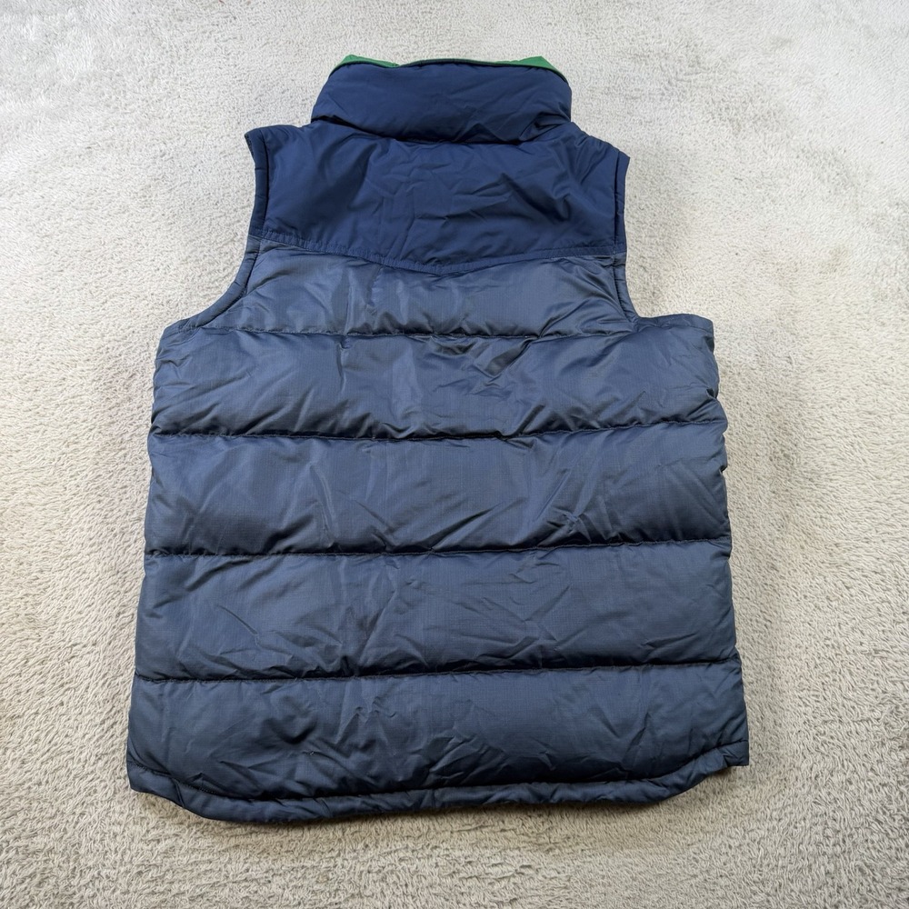 Patagonia Puffer Vest Mens XS Blue Goose Down Insulated Snap Front Hiking - Picture 8 of 10